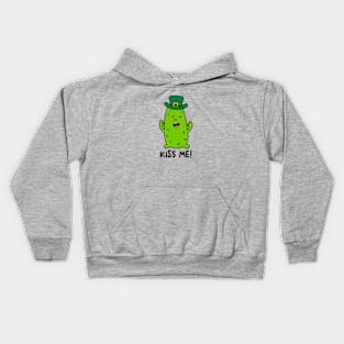 St. Patrick's Day Pickle - KISS ME! Kids Hoodie